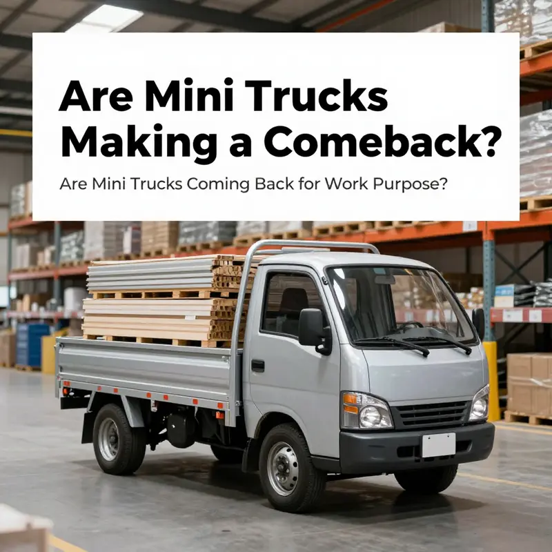 Modern electric mini trucks offer compact solutions for urban driving.