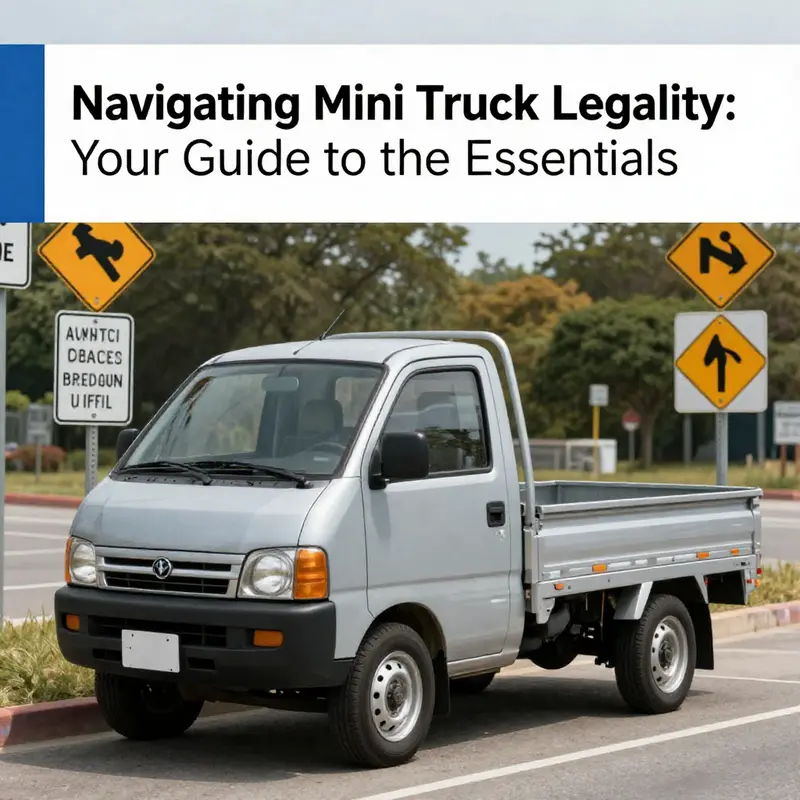 Understanding the legal framework surrounding mini trucks in the U.S.