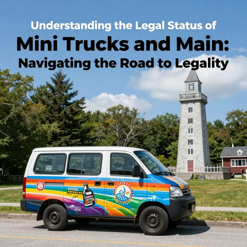 Mini trucks can blend into Maine’s landscape, but their legal status can be complex.