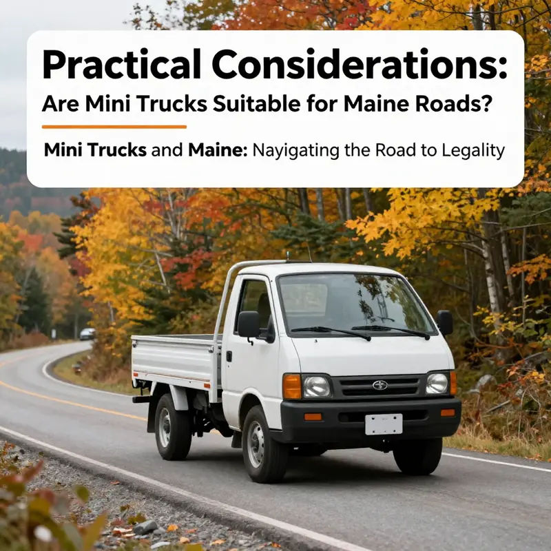 Mini trucks can blend into Maine’s landscape, but their legal status can be complex.