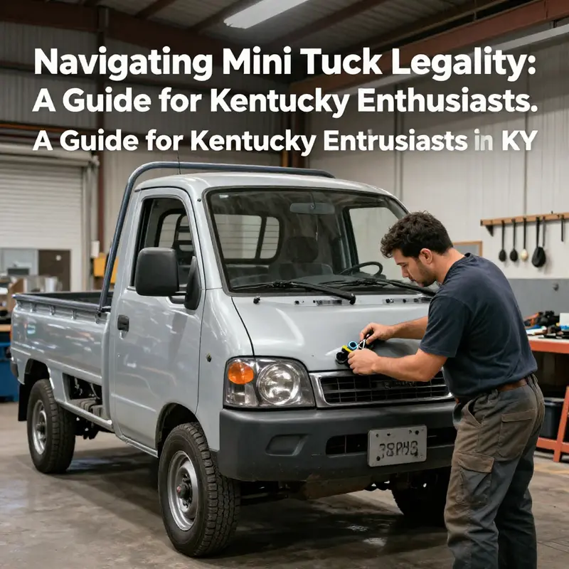 Essential compliance features of mini trucks for street legality in Kentucky.