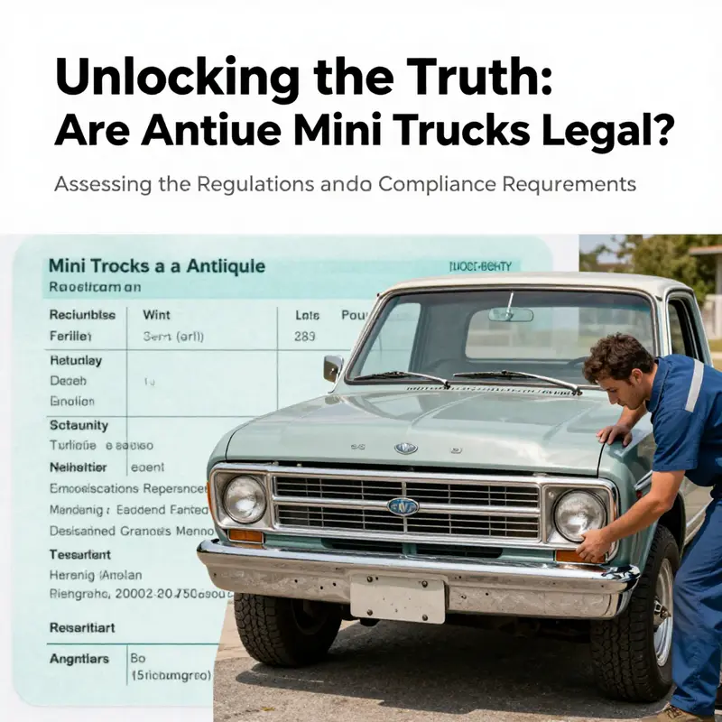 An antique mini truck blending nostalgia with contemporary urban life.