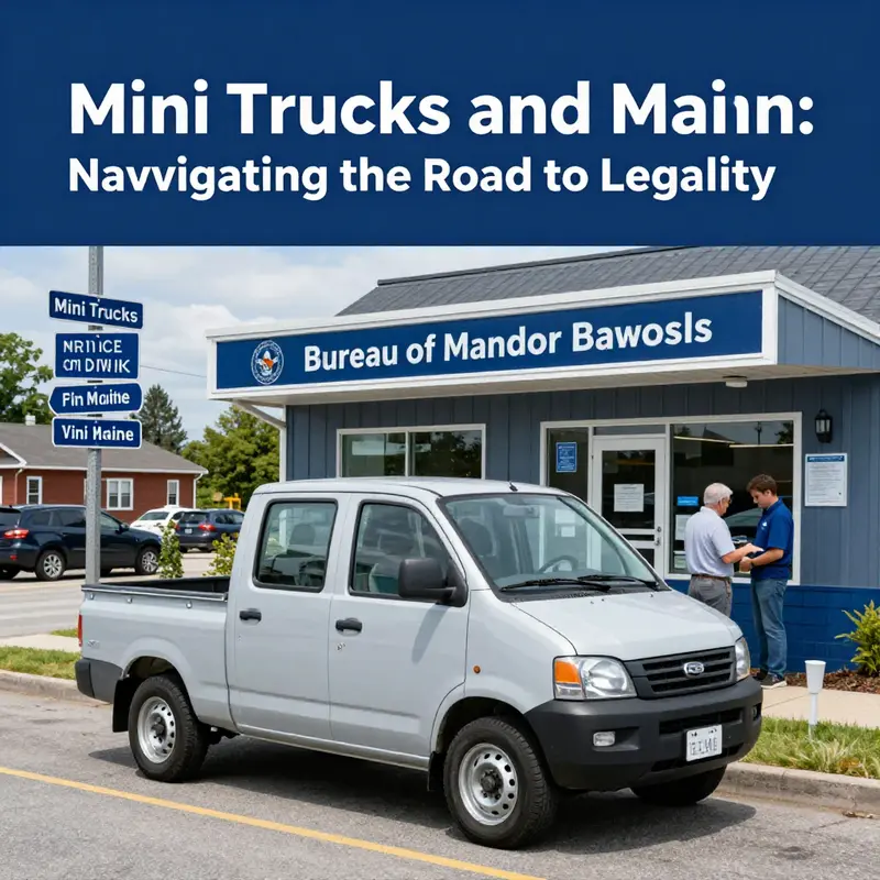 Mini trucks can blend into Maine’s landscape, but their legal status can be complex.