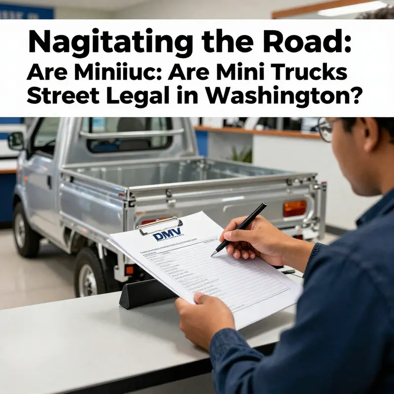 A Kei truck parked amidst Washington’s picturesque landscape, highlighting its appeal for local enthusiasts.