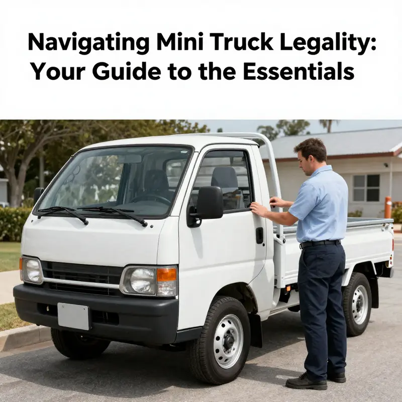 Understanding the legal framework surrounding mini trucks in the U.S.