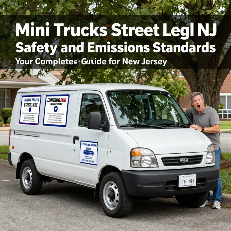 A glimpse into the regulations surrounding mini truck ownership in New Jersey.