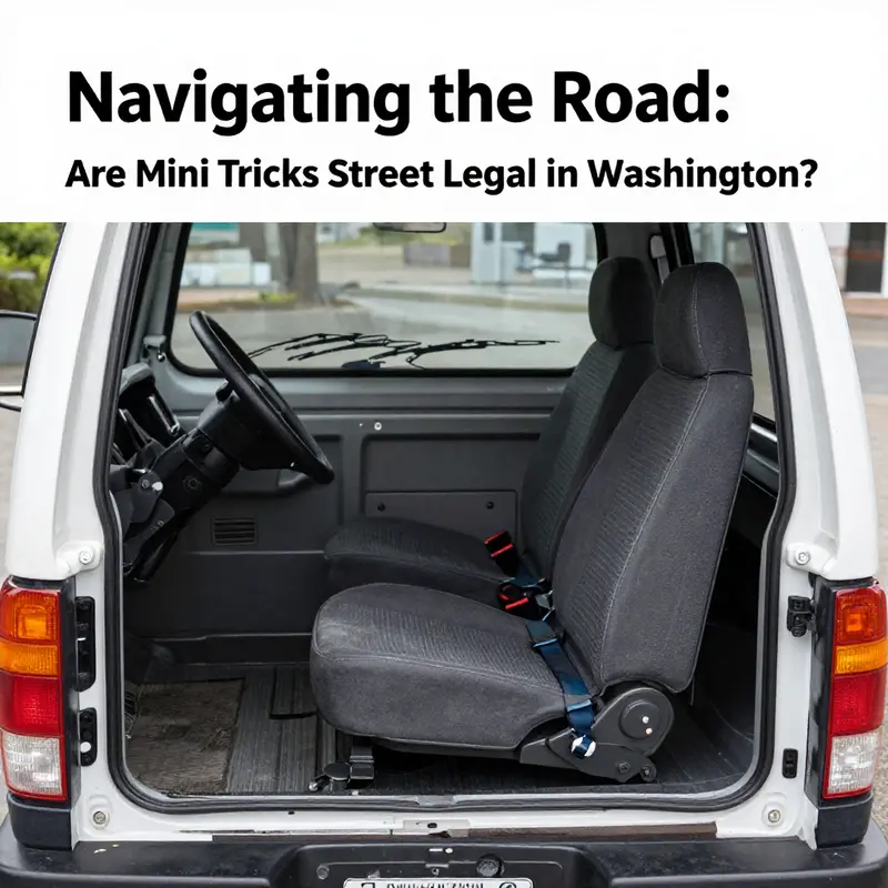 A Kei truck parked amidst Washington’s picturesque landscape, highlighting its appeal for local enthusiasts.