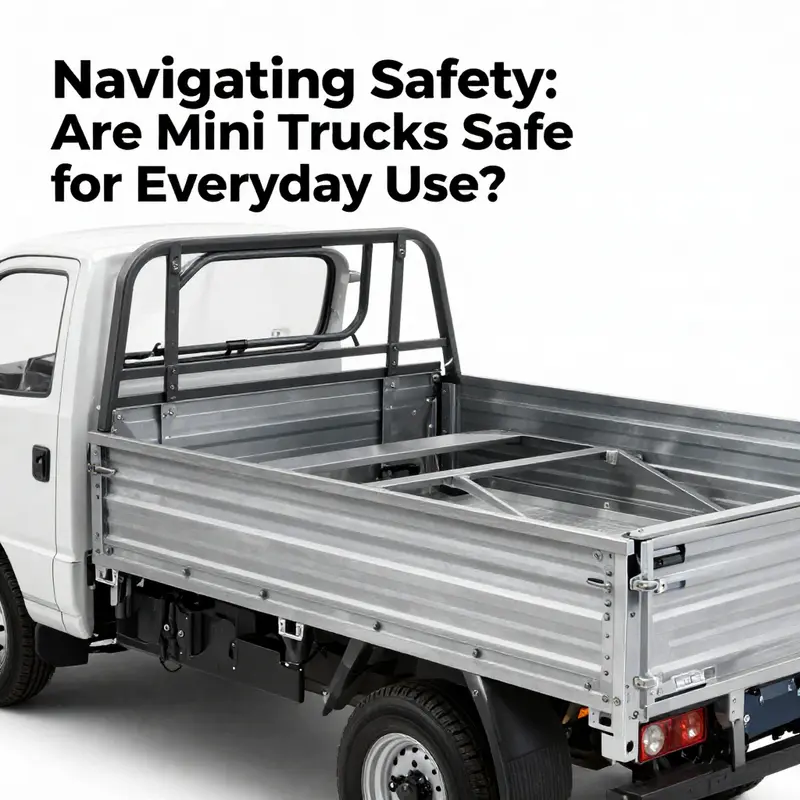 Modern mini trucks equipped with high-strength steel frameworks and reinforced structures promote occupant safety.