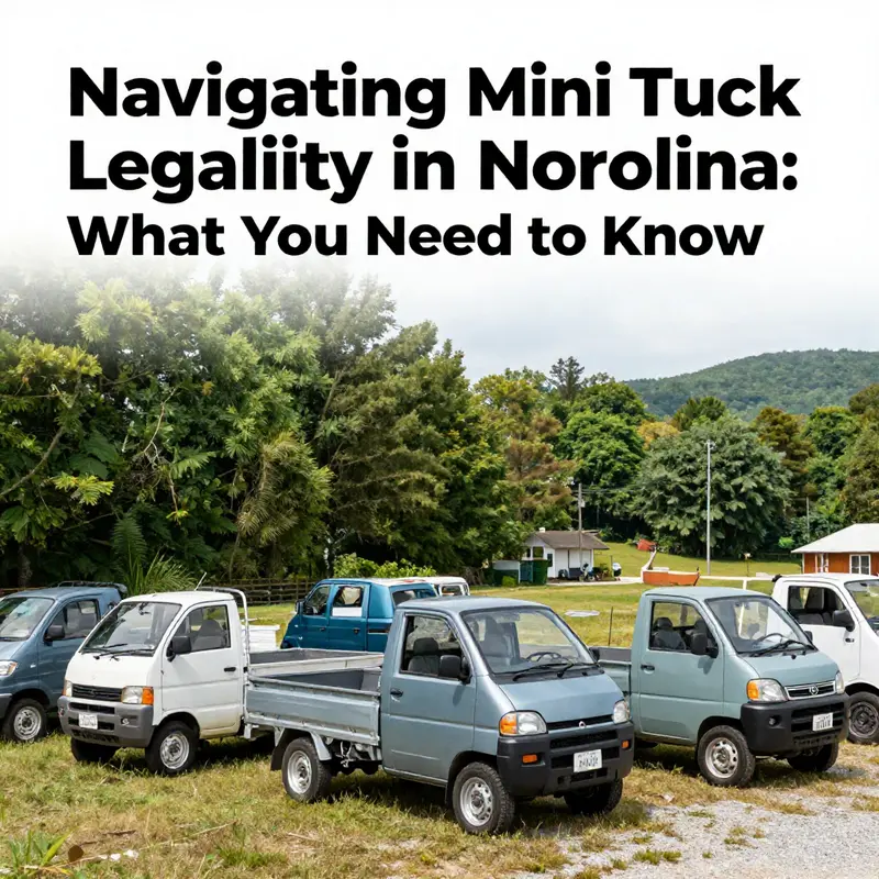 Mini trucks are gaining attention in North Carolina’s landscape, allowing for unique utilitarian solutions.