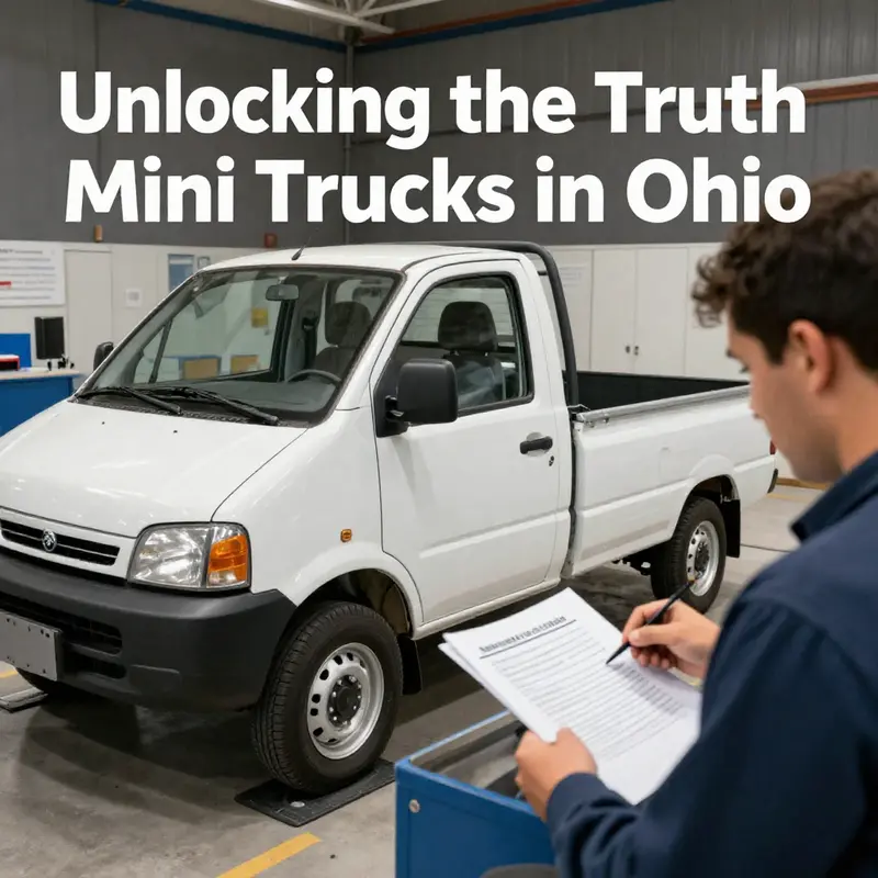 Mini trucks legally cruising through Ohio’s highways, highlighting their integration into daily life.