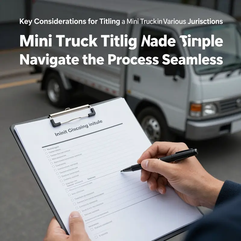 Understanding compliance and classification for mini truck titling.