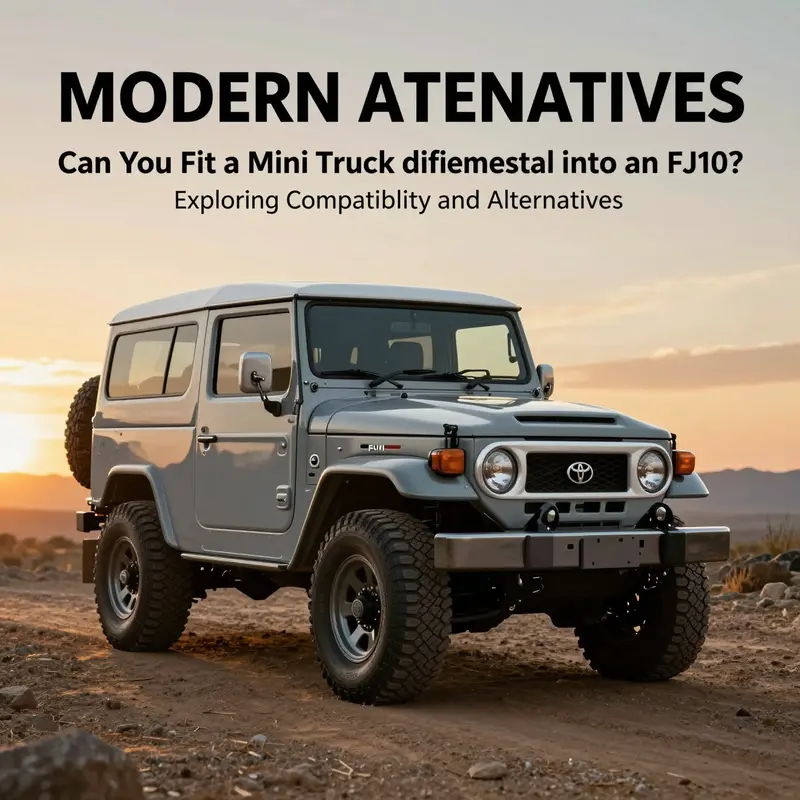 Comparing the Toyota FJ40 with a mini truck differential to assess compatibility.