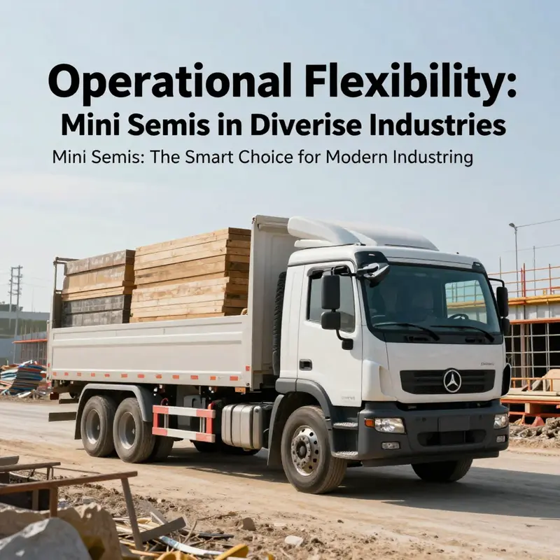 Mini semis skillfully navigate urban environments, improving delivery efficiency.