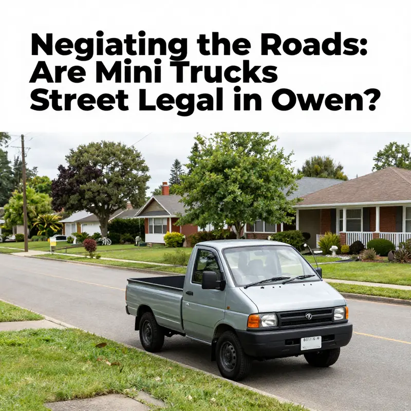 Understanding the legal status of mini trucks on the streets of Owen.