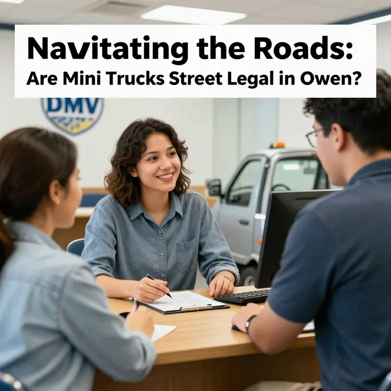 Understanding the legal status of mini trucks on the streets of Owen.
