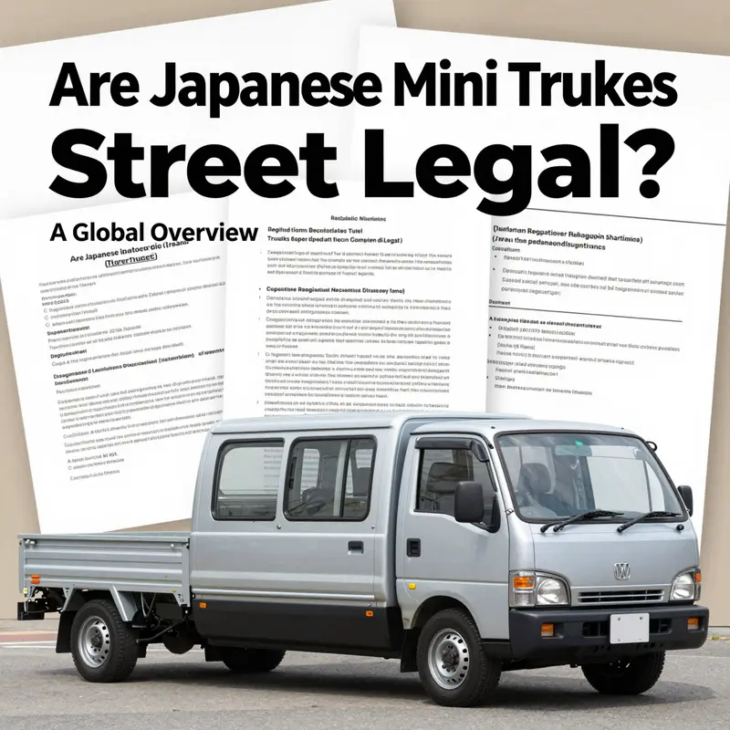 Kei trucks are a common sight on Japanese streets, blending utility with city life.