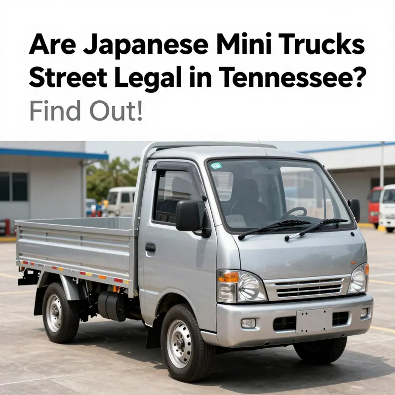 A Kei truck parked in a beautiful Tennessee setting, illustrating the concept of ownership and local appeal.