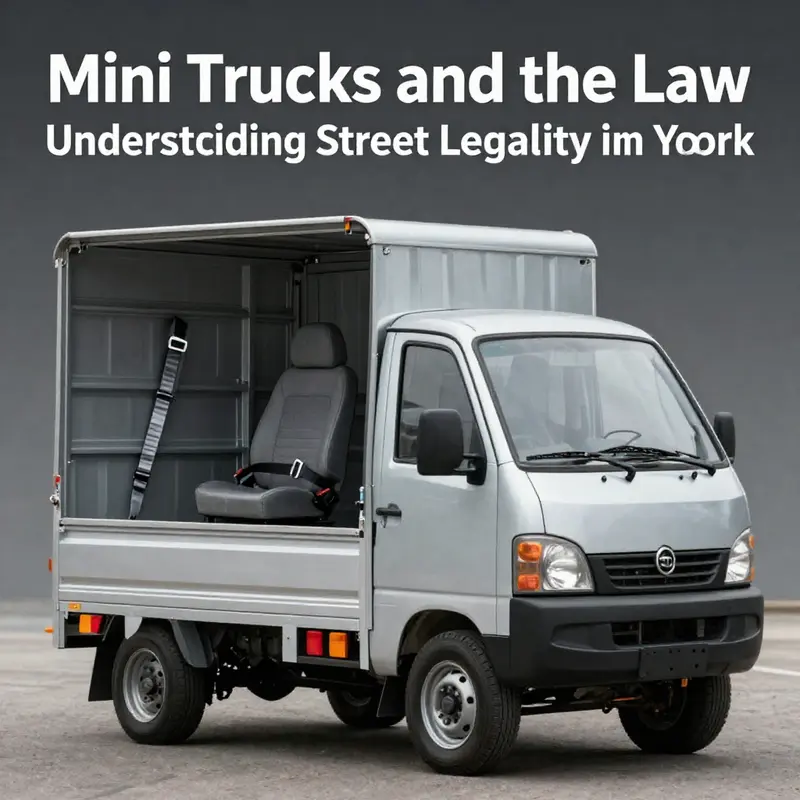 Mini trucks must meet specific legal requirements to be street legal in New York.