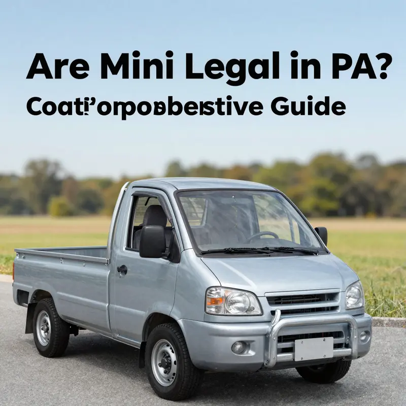 A variety of mini trucks parked in a Pennsylvania driveway, emphasizing ownership diversity.