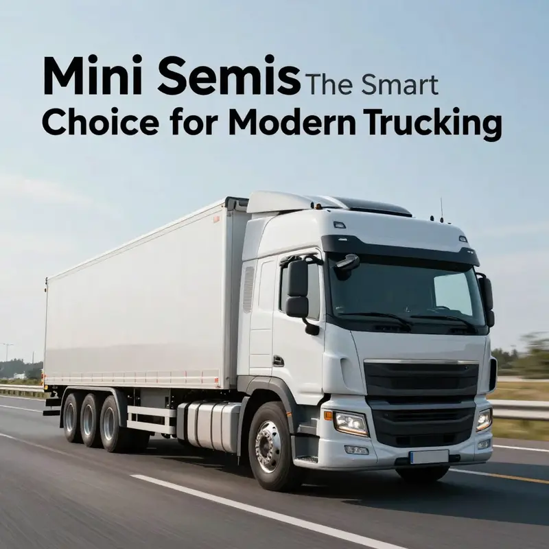 Mini semis skillfully navigate urban environments, improving delivery efficiency.