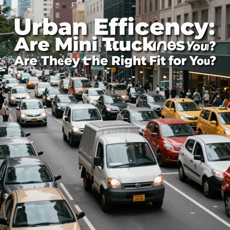 Mini trucks shine in urban settings, adeptly maneuvering through busy streets and tight spaces.