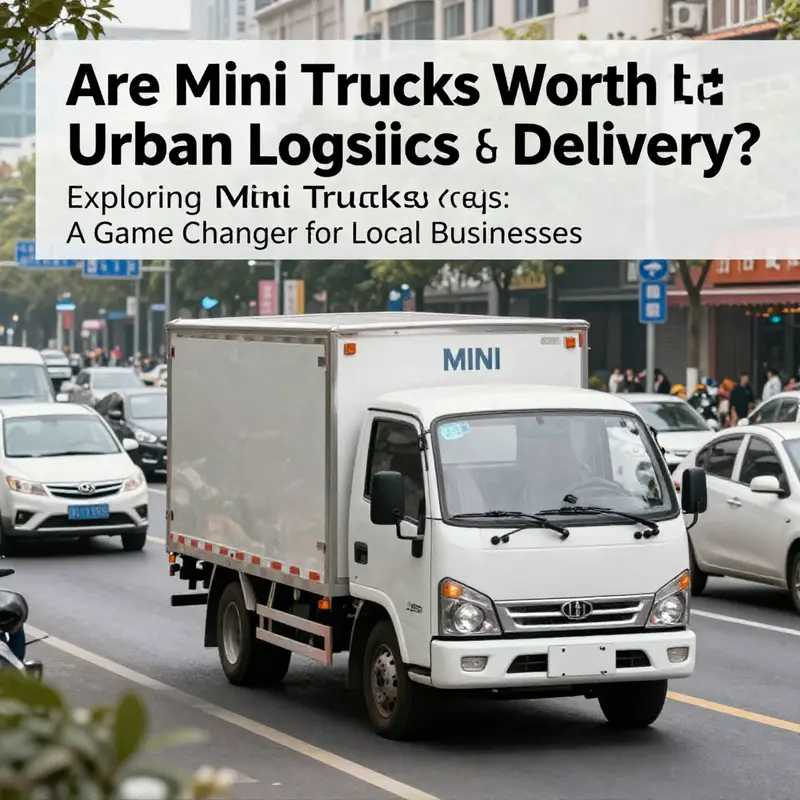 Mini trucks excel in urban environments, making them ideal for deliveries where space is limited.