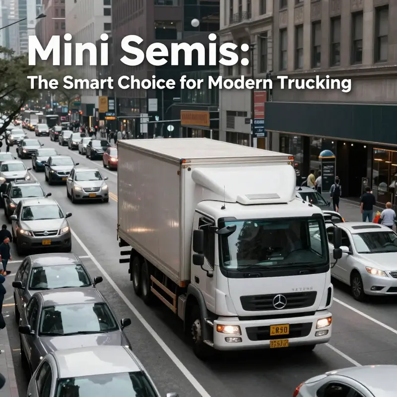 Mini semis skillfully navigate urban environments, improving delivery efficiency.