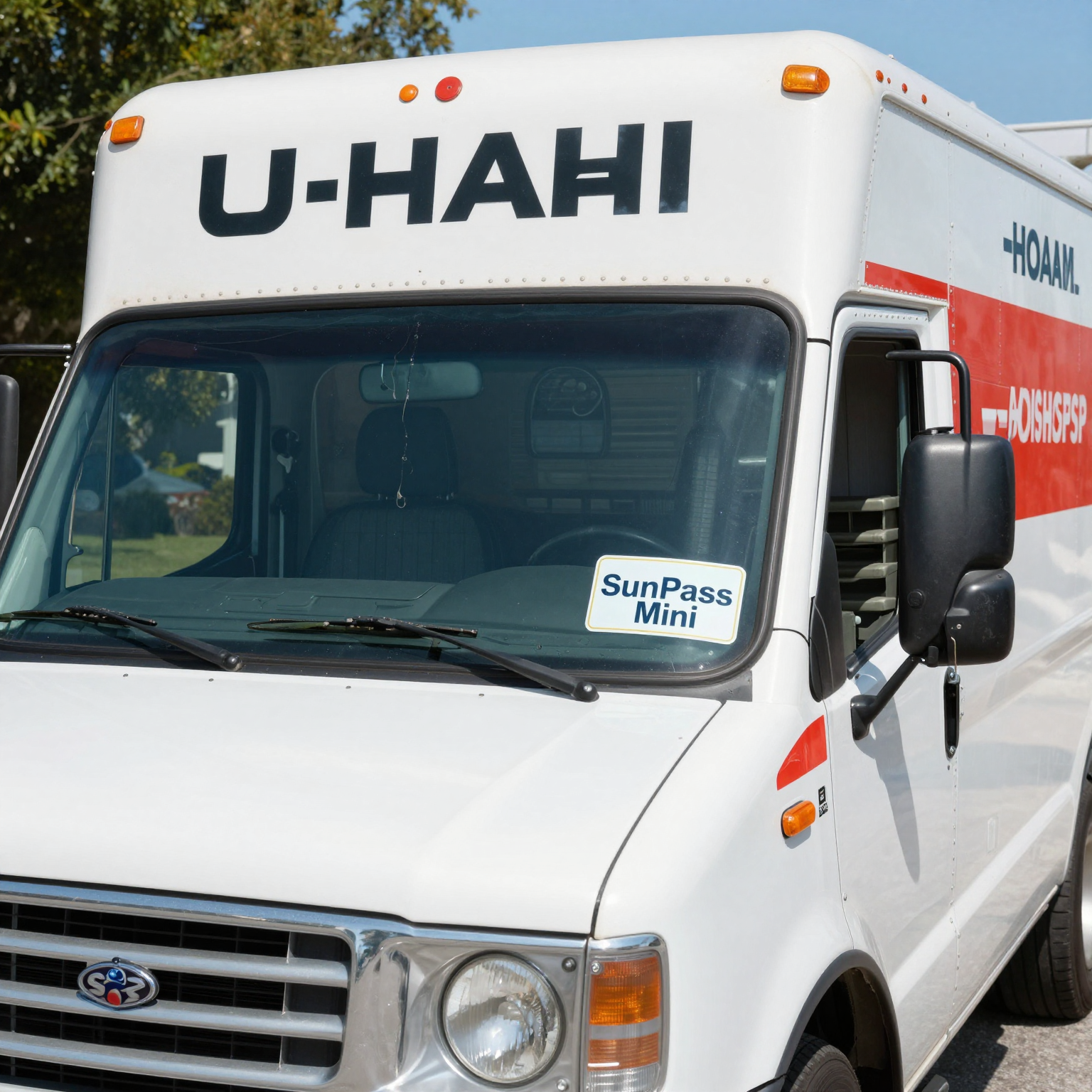 U-Haul truck with SunPass Mini