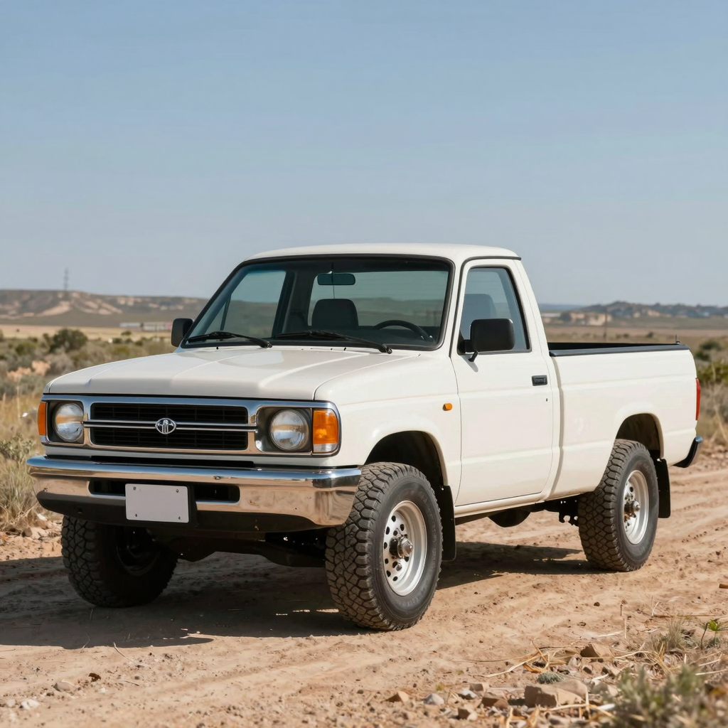 A popular mini truck in a scenic Texan landscape