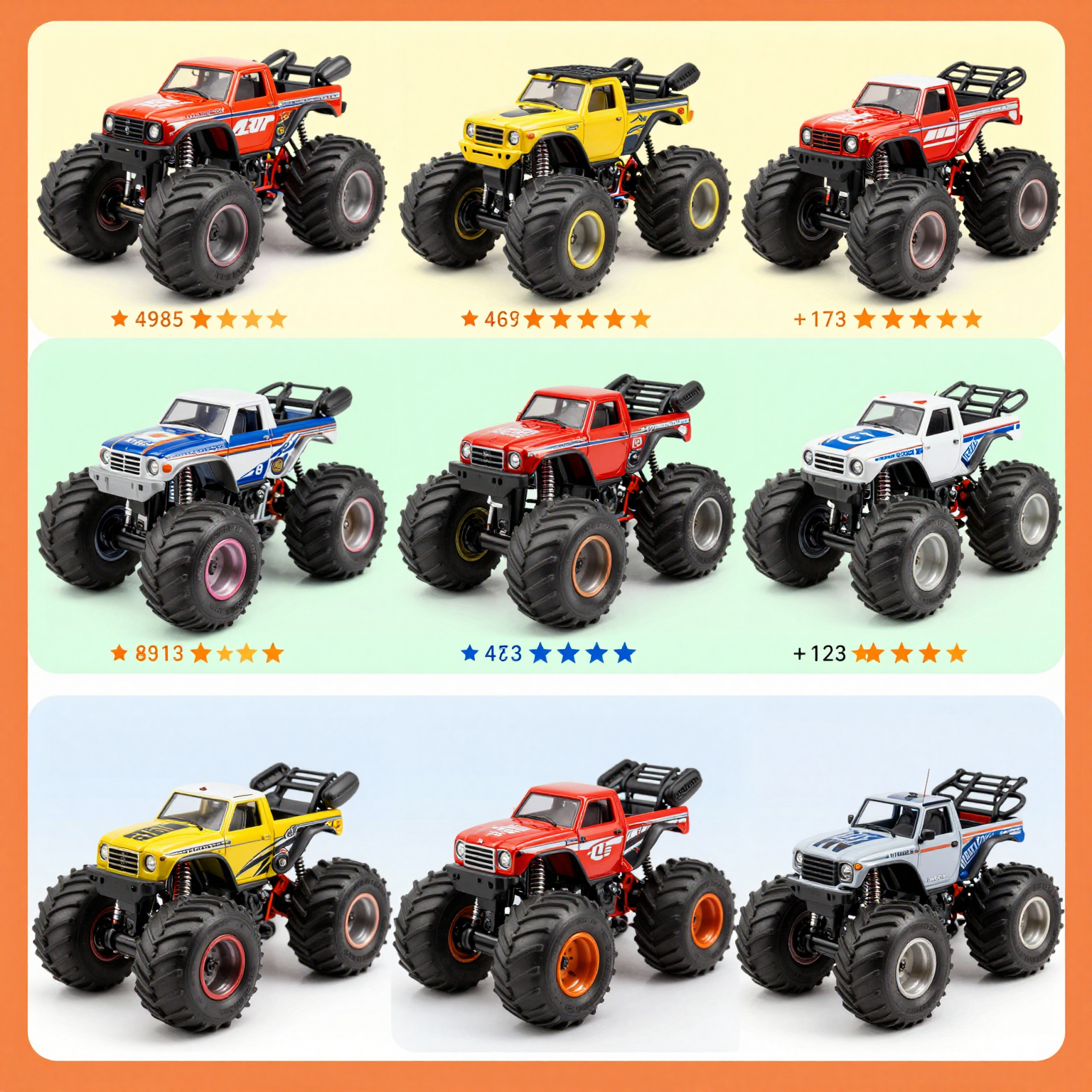 Mini Monster Truck Comparison Chart