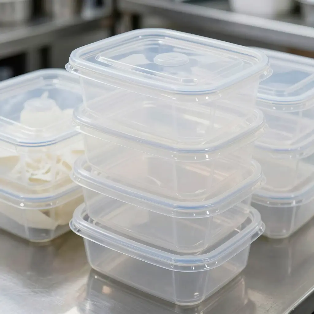 Sparkling Clean Plastic Containers