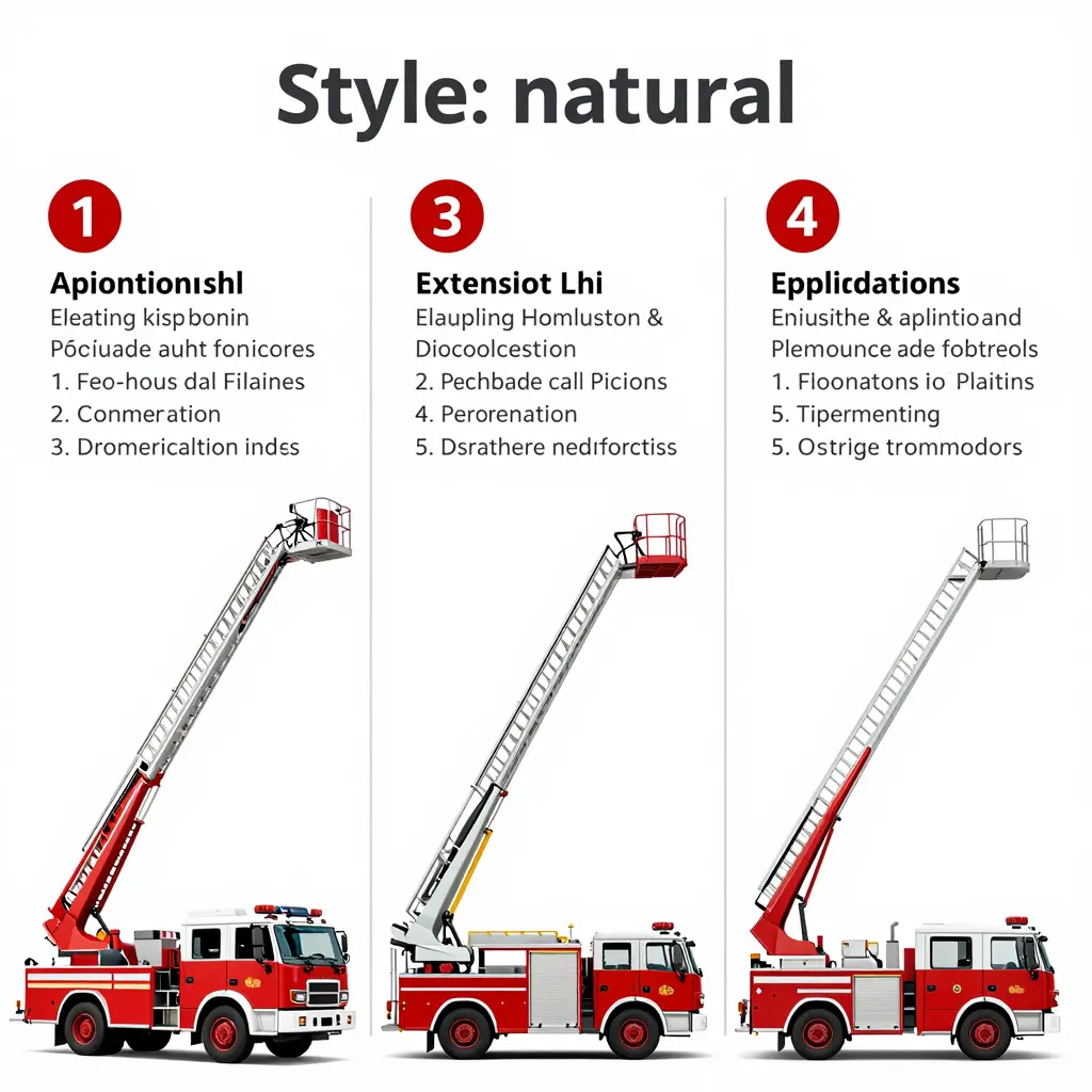 Fire Truck Ladder Infographic