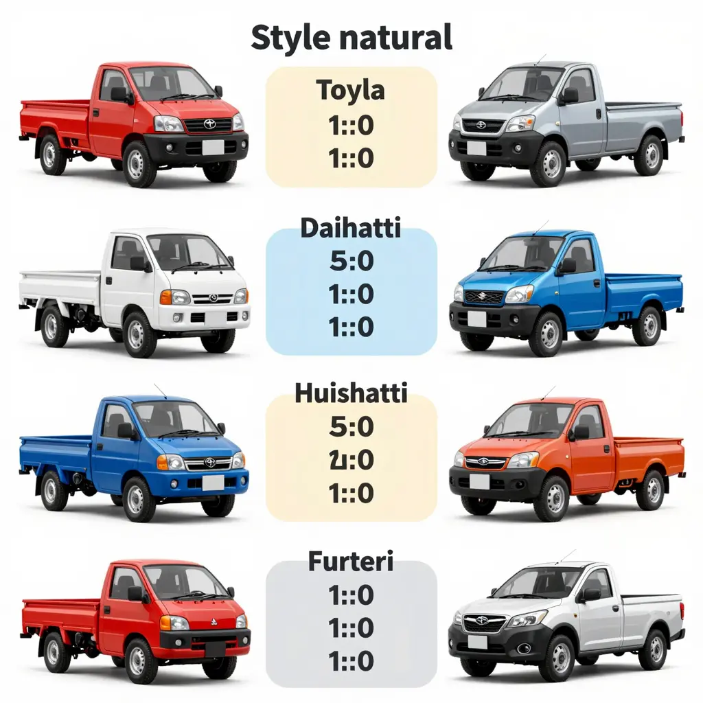 Comparison of Mini Truck Cylinder Counts