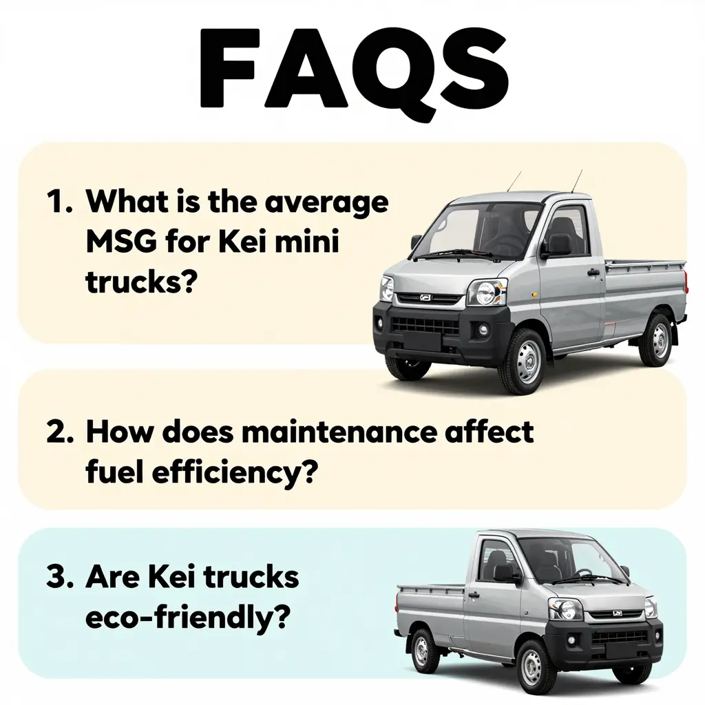 Common FAQs about Kei Mini Truck Fuel Efficiency
