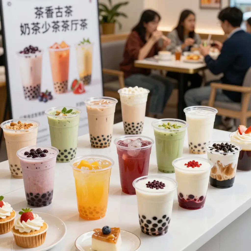 Small Clear Plastic Cups in Use